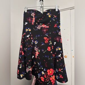 Chic Floral strapless dress